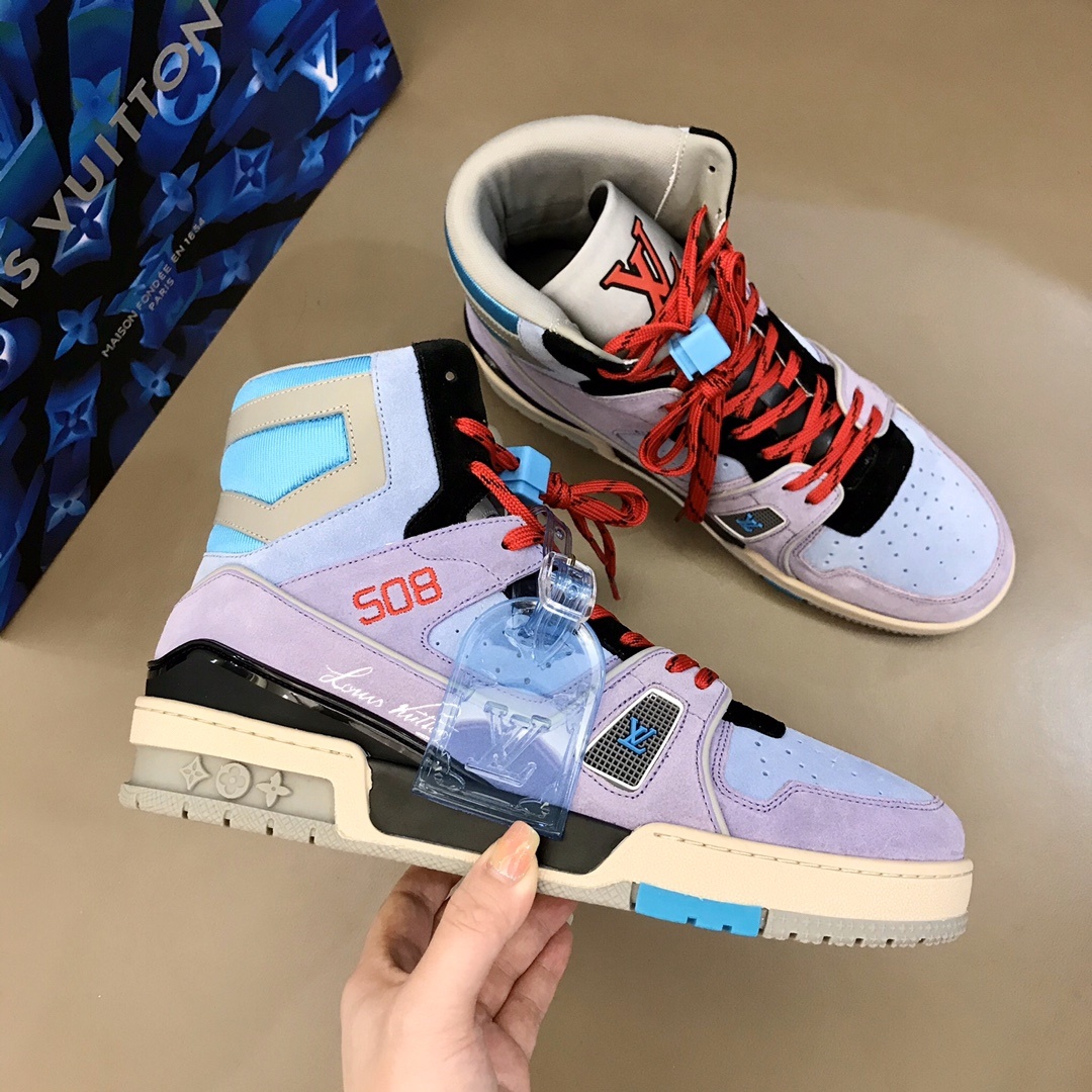 Lv春夏秀款TRAINER508高帮