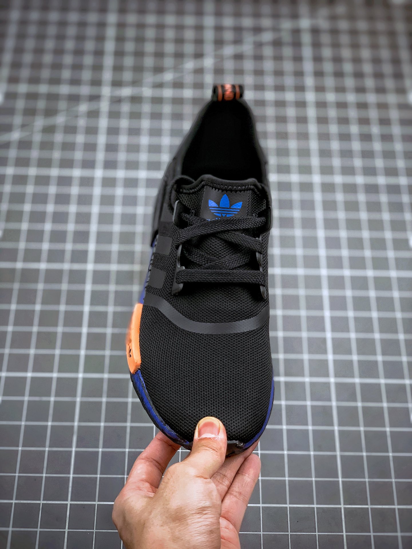 210 Adidas NMD _R1 黑蓝橙 虎扑版本 专柜同步上架