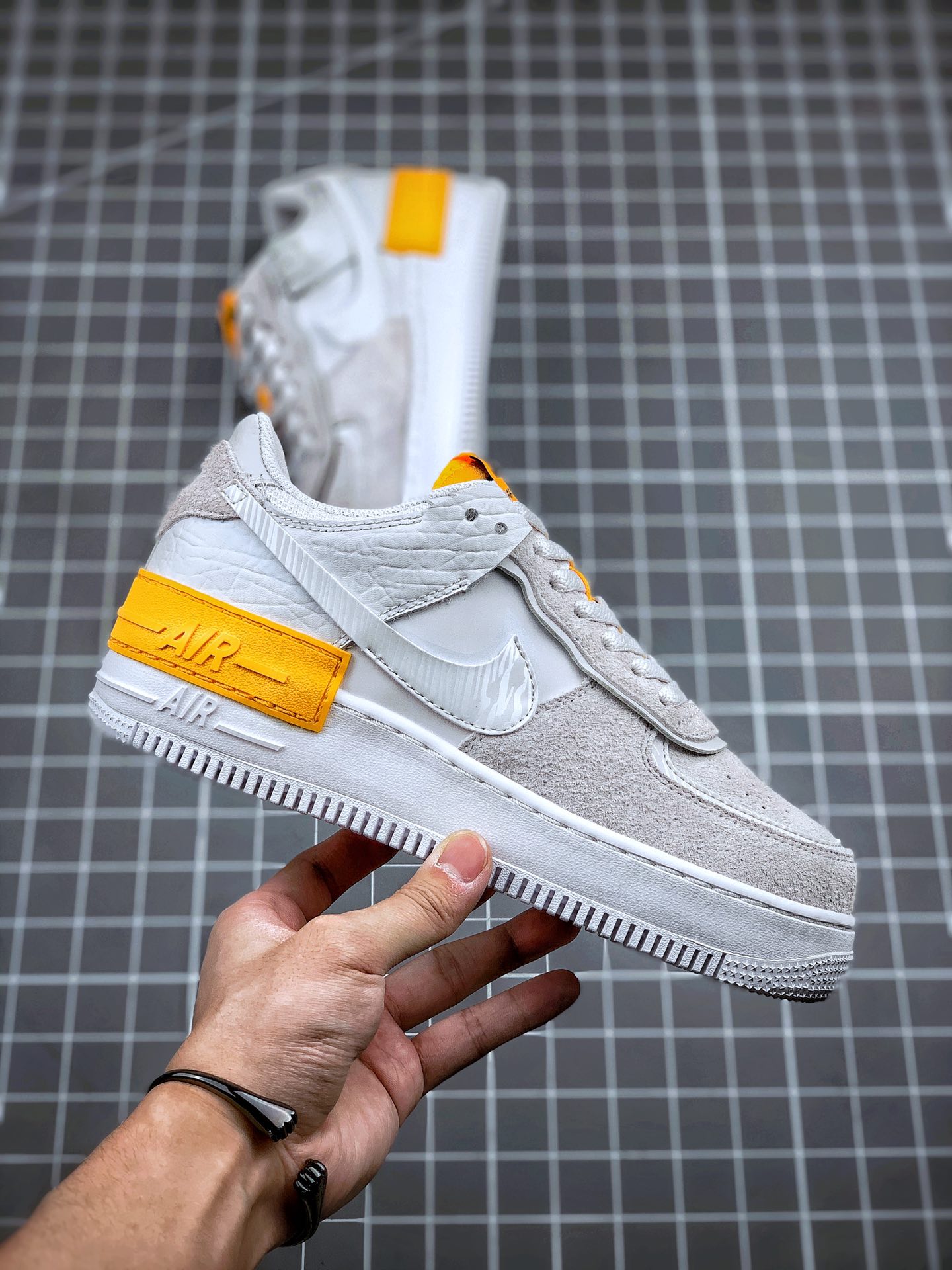 210 NK WMNS Air Force 1 Shadow  轻量增高低帮板鞋”拼接马卡龙”