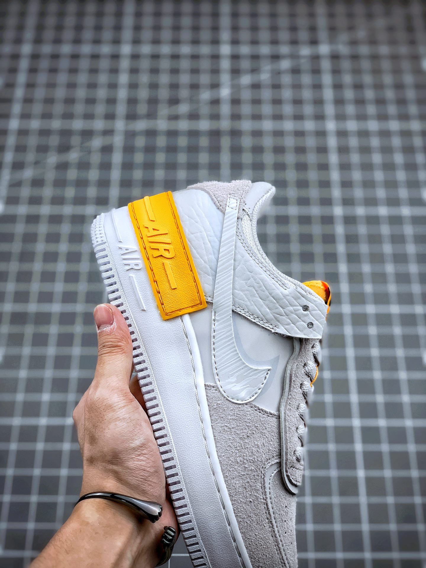 210 NK WMNS Air Force 1 Shadow  轻量增高低帮板鞋”拼接马卡龙”