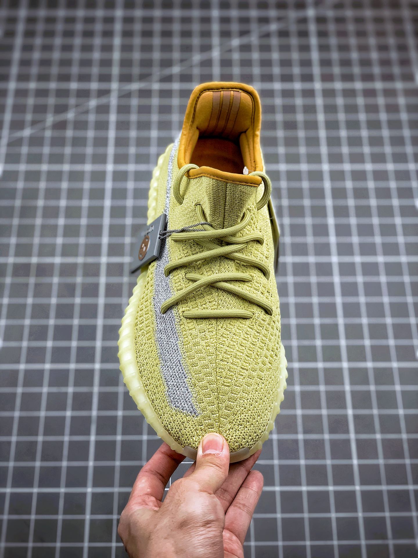 560  Adidas Yeezy 350 Boost V2 ”Marsh”黄侧透满天星 货号：FX9034 原装渔丝网加持 百分百原鞋一致