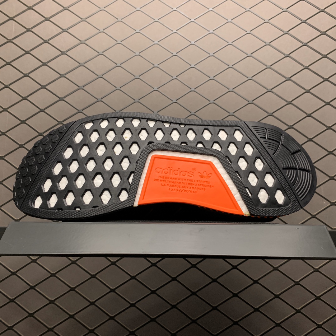 190 Adidas NMD Boost 爆米花超弹中底 FW6411 针织网面休闲跑步鞋