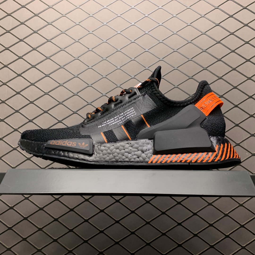 190 Adidas NMD Boost 爆米花超弹中底 FW6411 针织网面休闲跑步鞋
