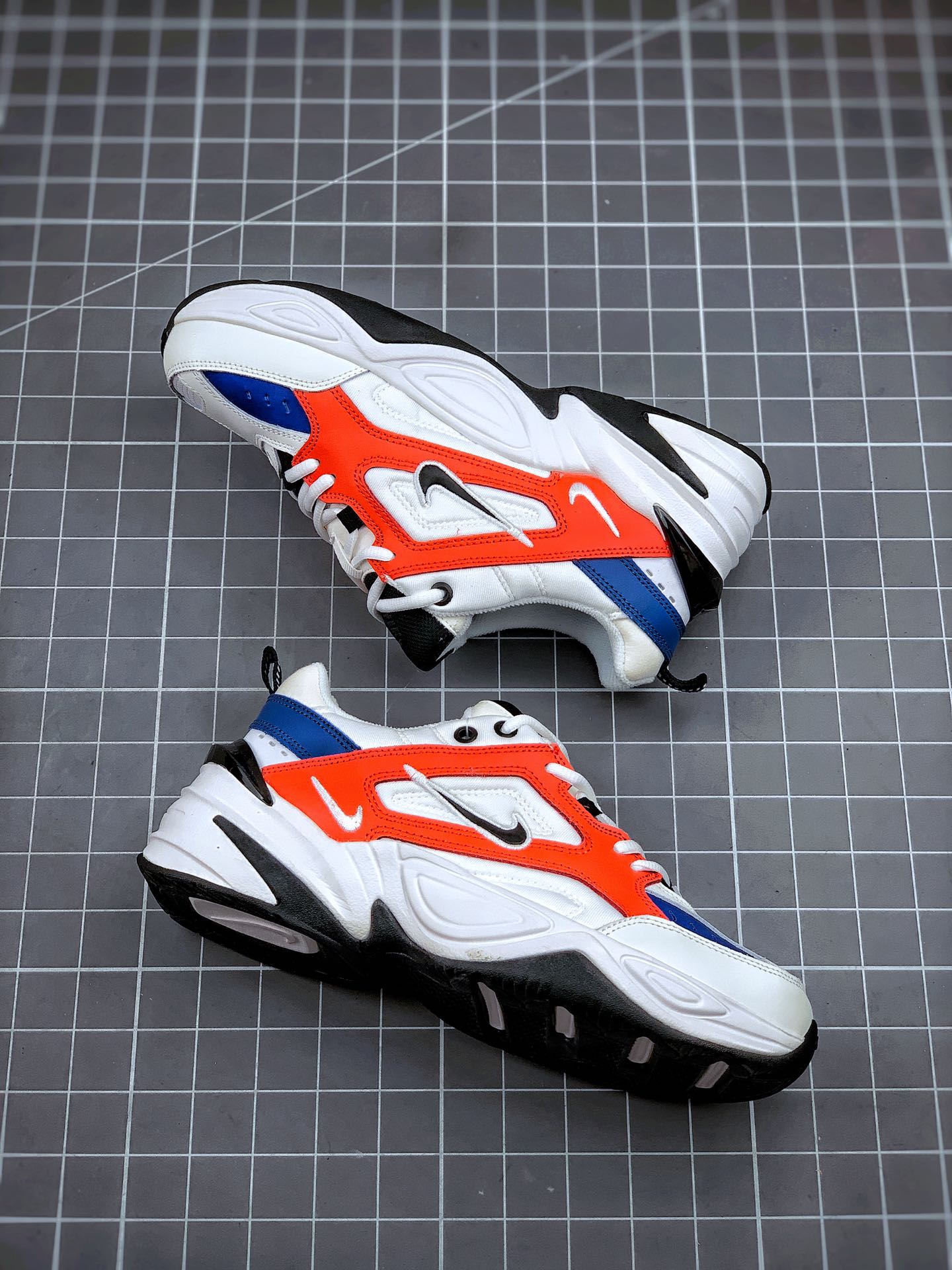 170 Nike M2K Tekno 白蓝红 复古老爹鞋休闲百搭慢跑鞋货号：BV7075-001