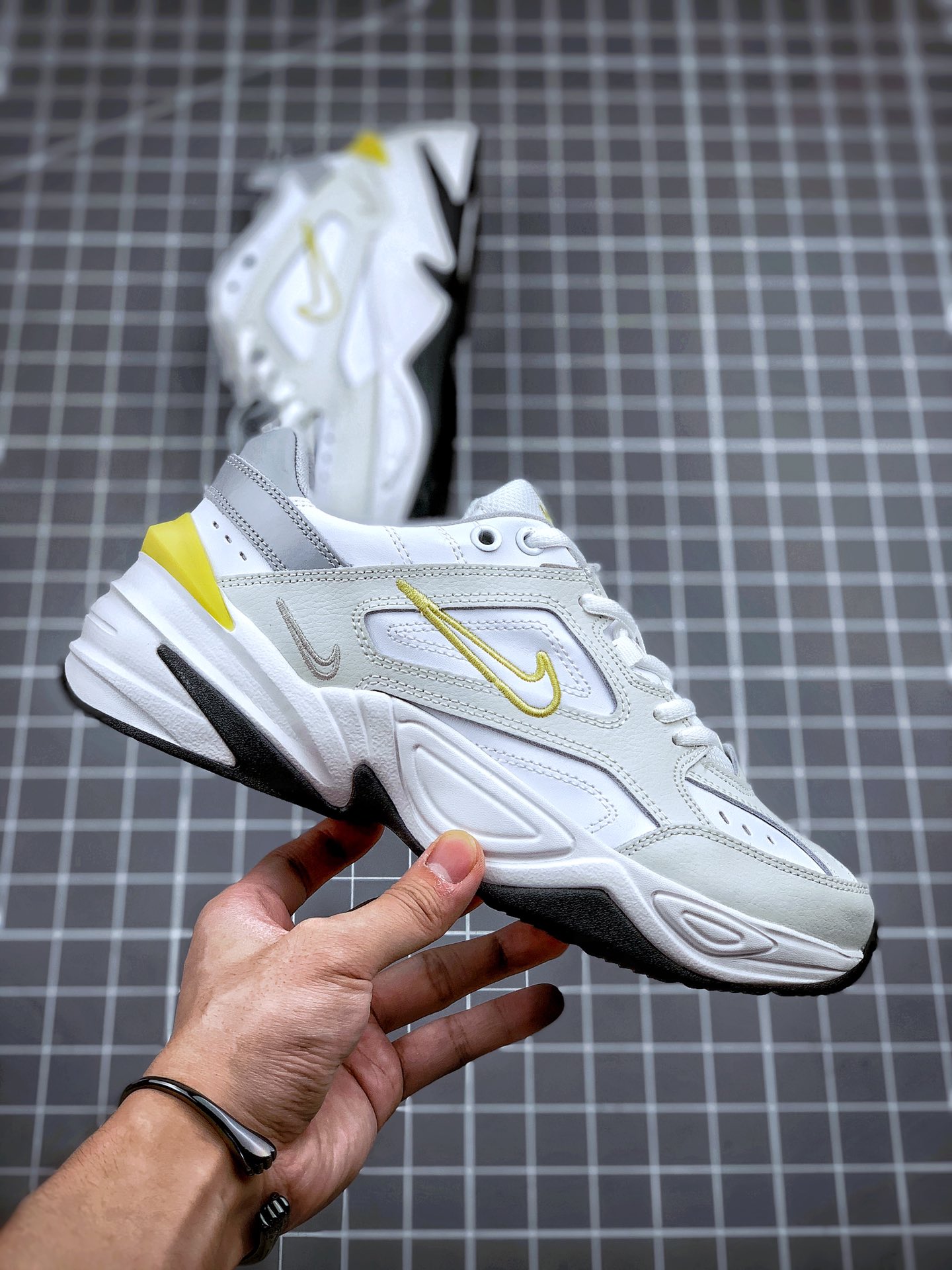 170 Nike M2K Tekno 香蕉黄  复古老爹鞋休闲百搭慢跑鞋货号：AO3108-009