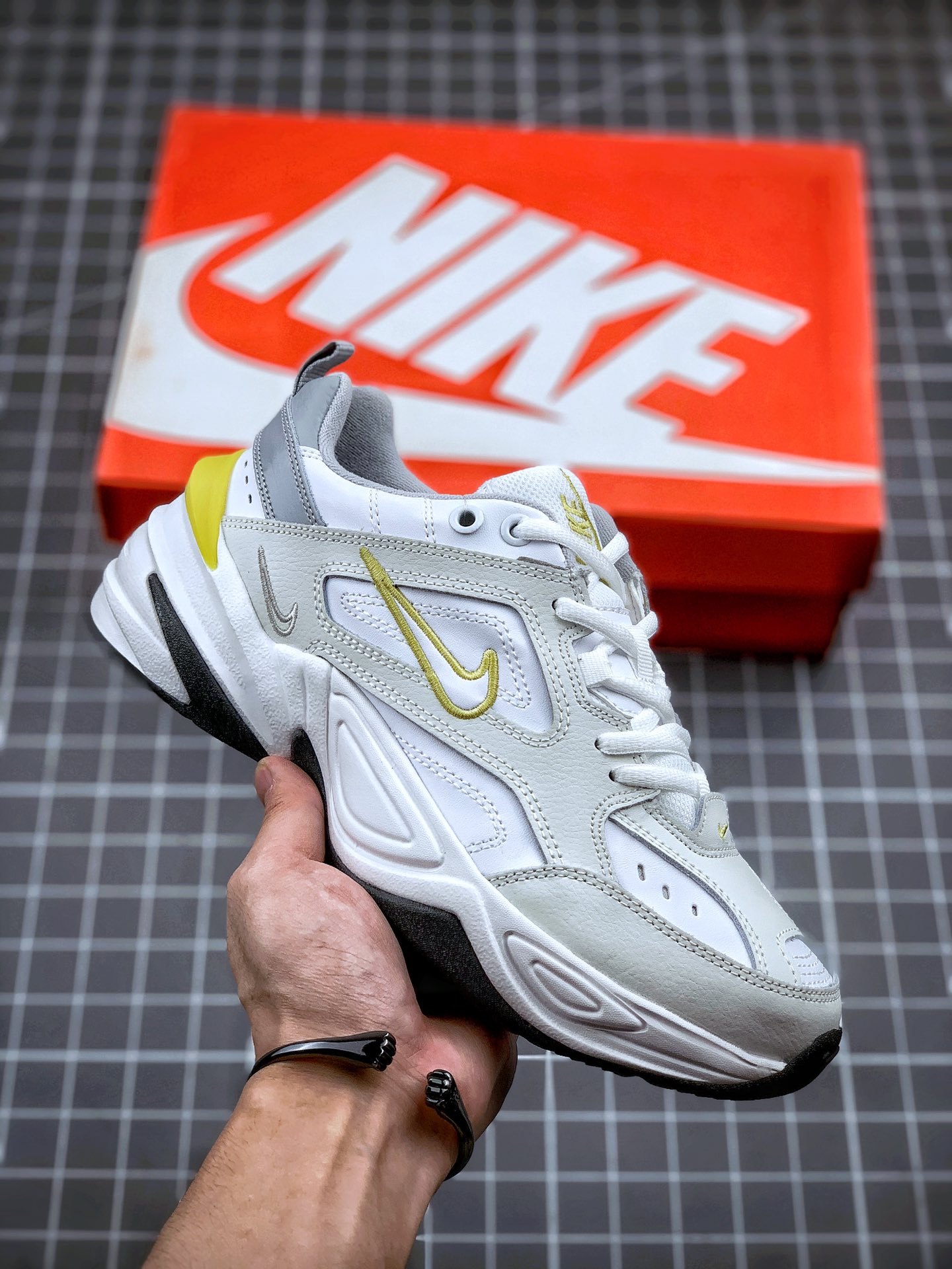 170 Nike M2K Tekno 香蕉黄  复古老爹鞋休闲百搭慢跑鞋货号：AO3108-009
