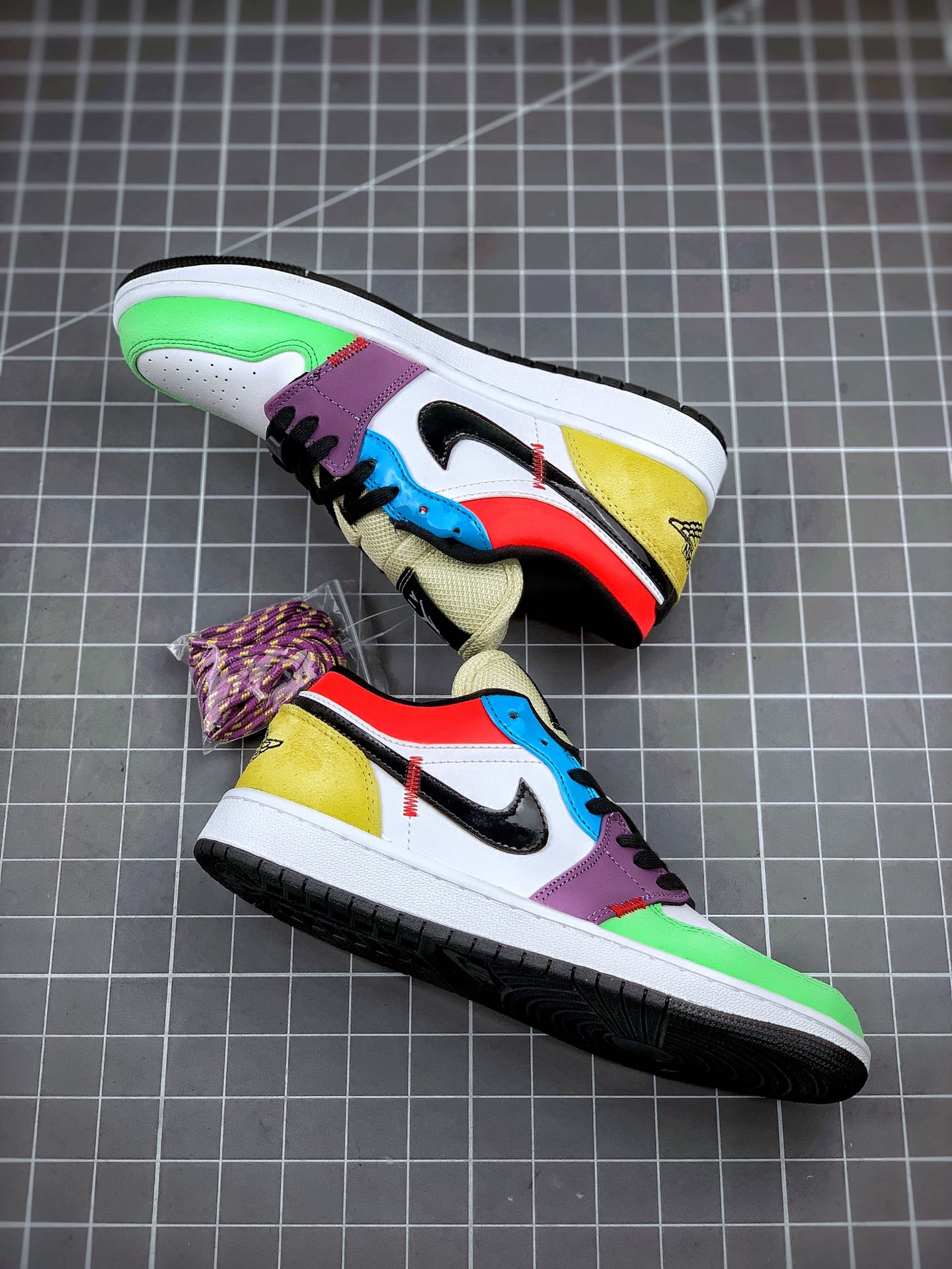 210 Air Jordan 1 Low 彩虹拼接