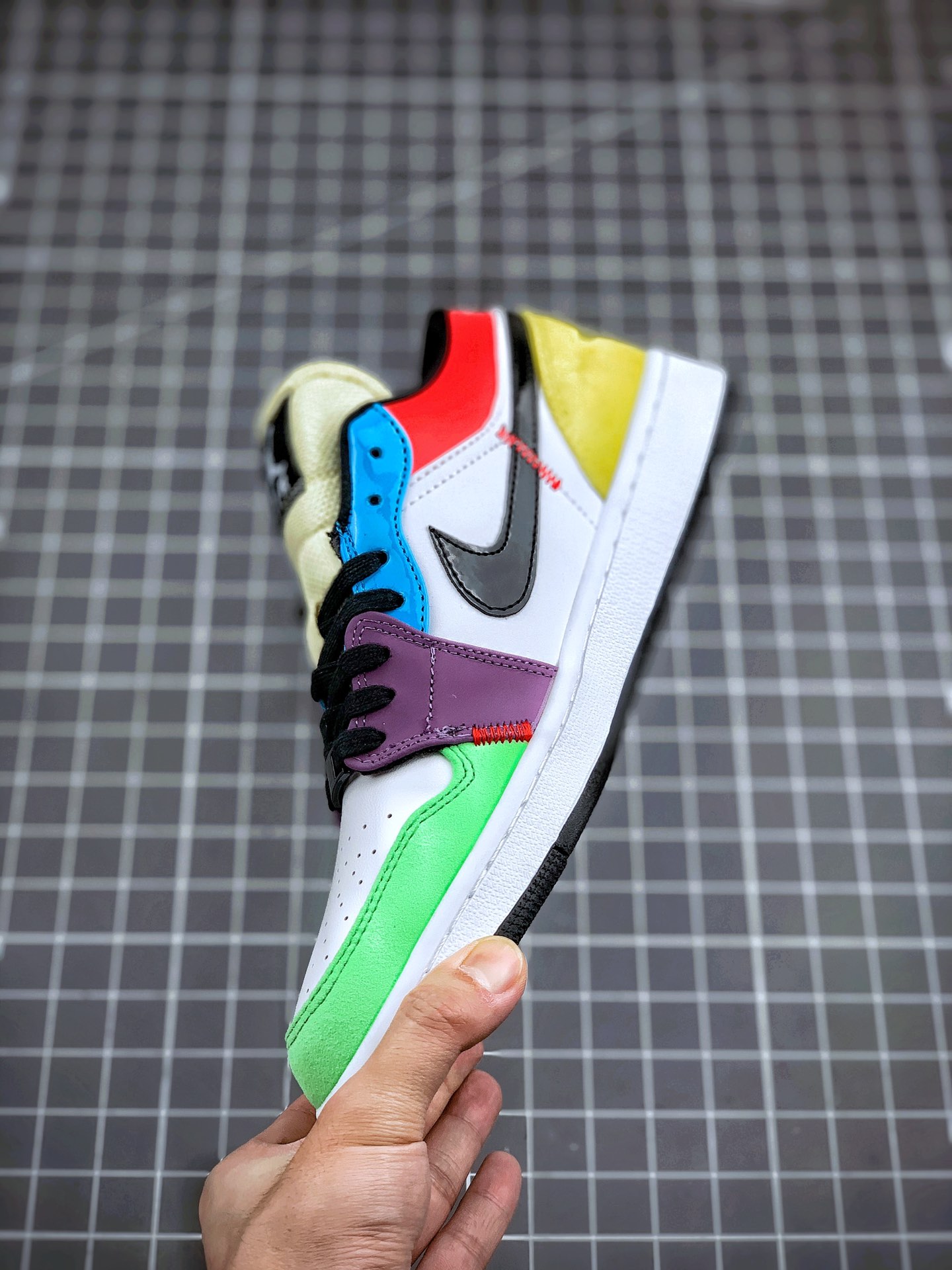 210 Air Jordan 1 Low 彩虹拼接