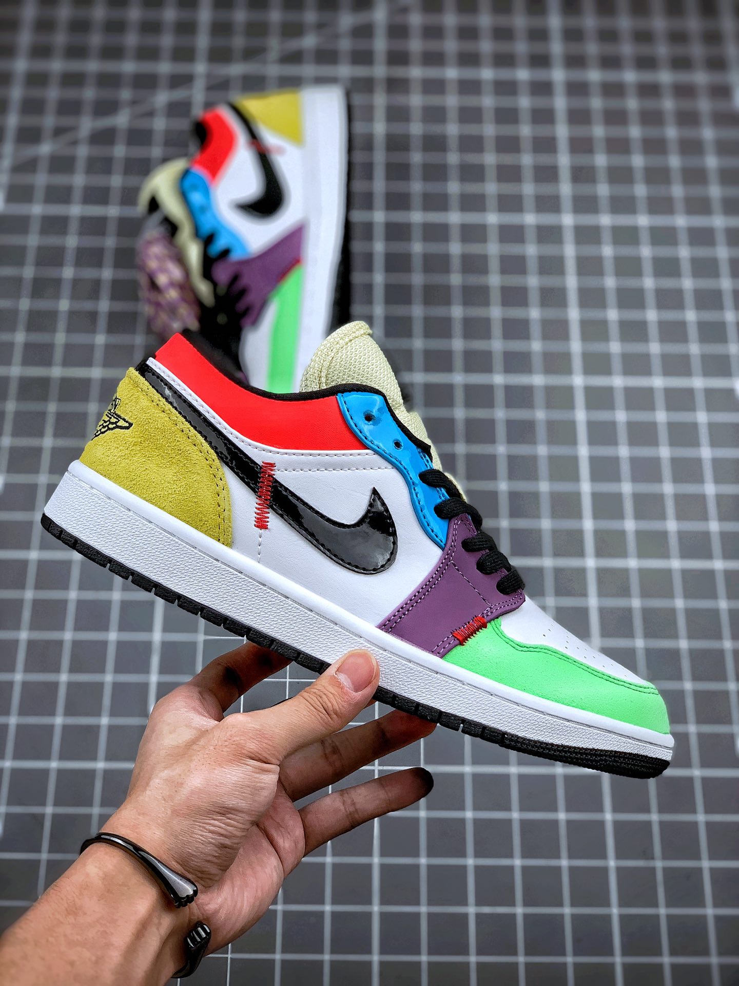 210 Air Jordan 1 Low 彩虹拼接