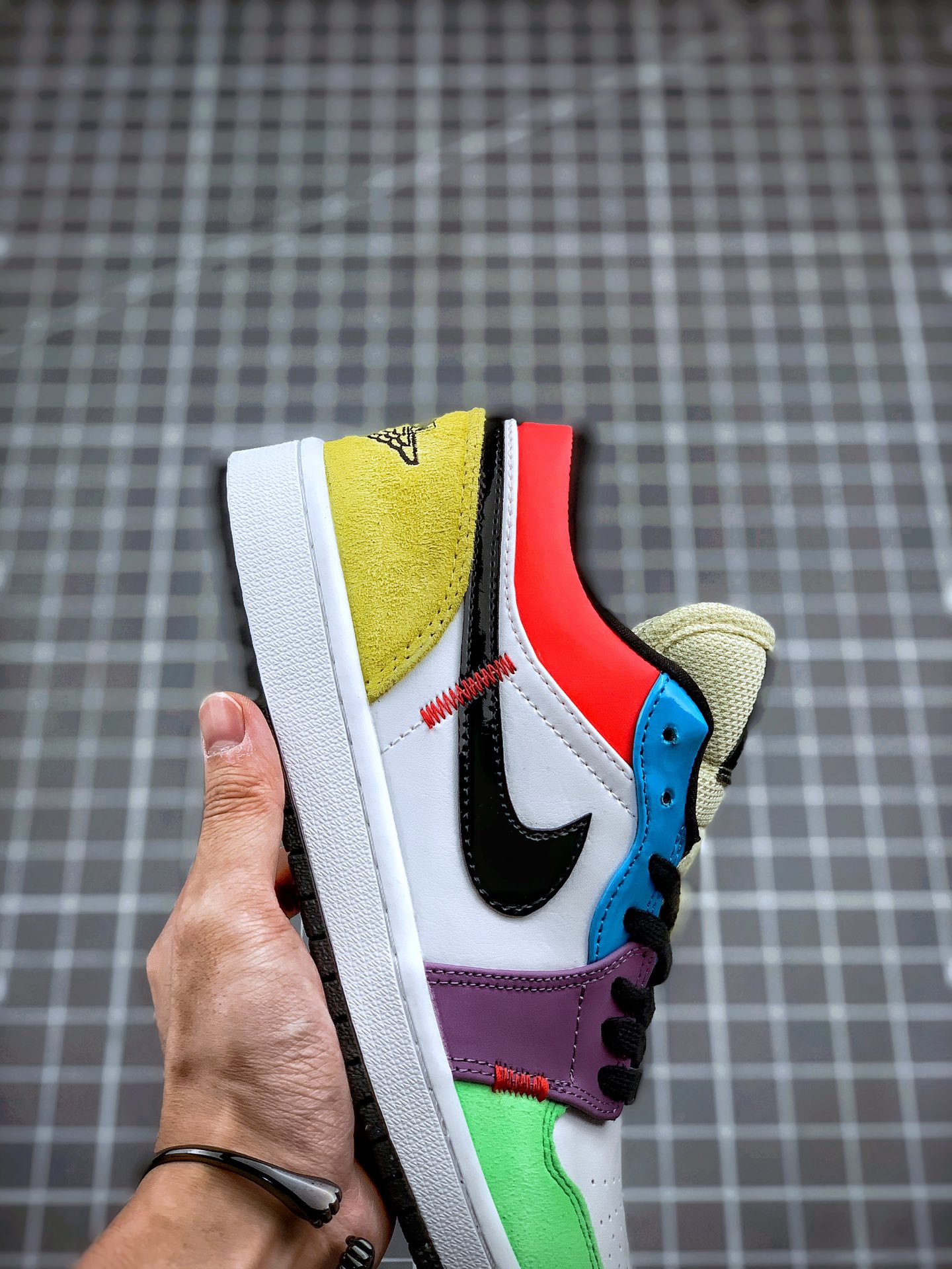 210 Air Jordan 1 Low 彩虹拼接