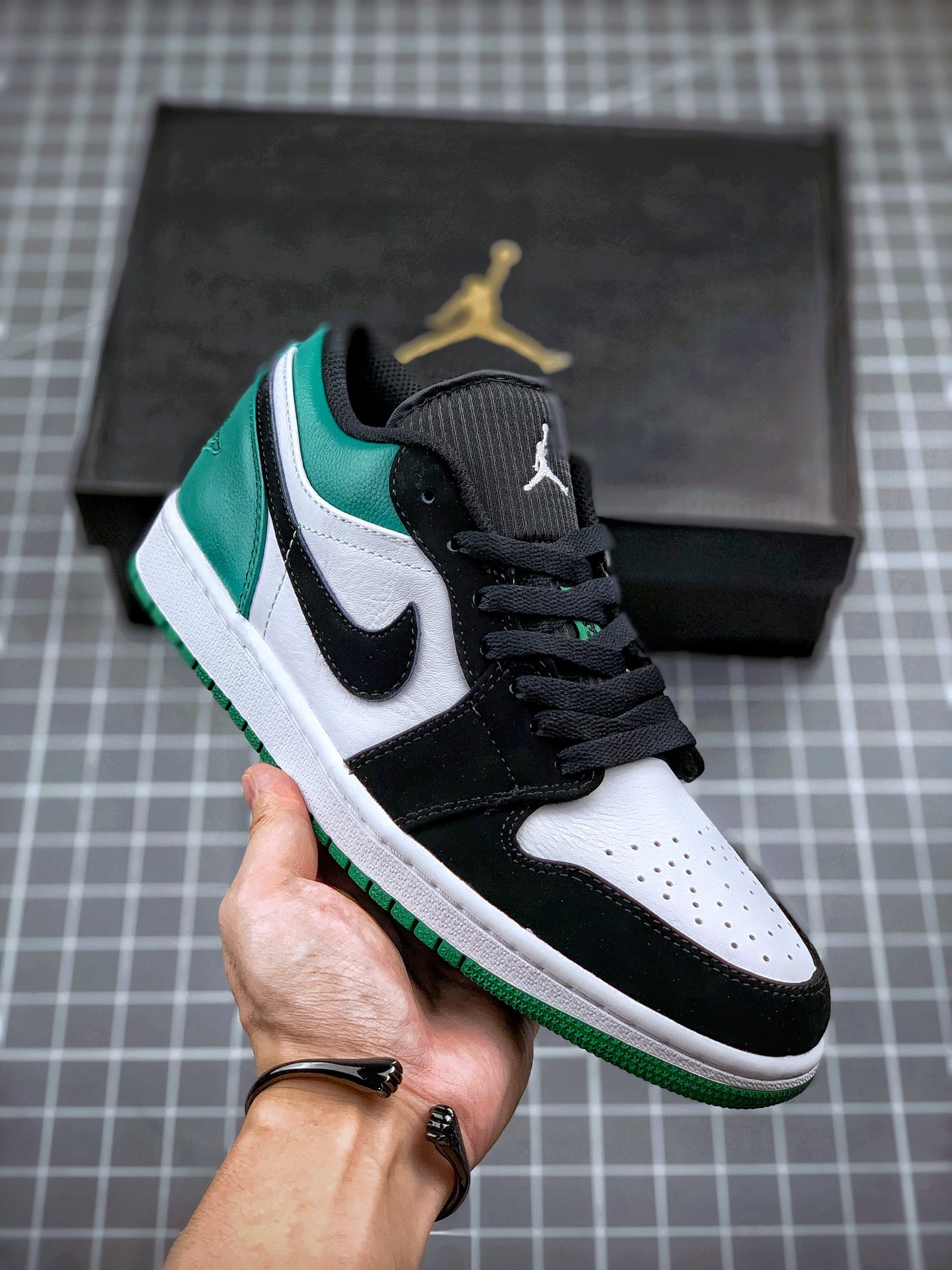 210 Air Jordan 1 Low 经典黑绿