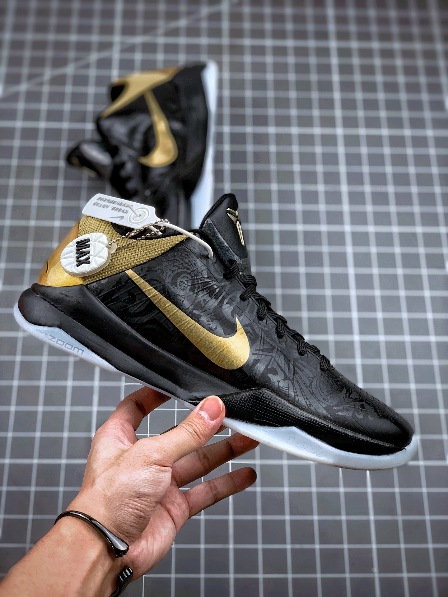 290 NIKE ZOOM KOBE 5”BIG STAGE” 殿堂级情怀配色 黑金大舞台 ZK5 386429-008