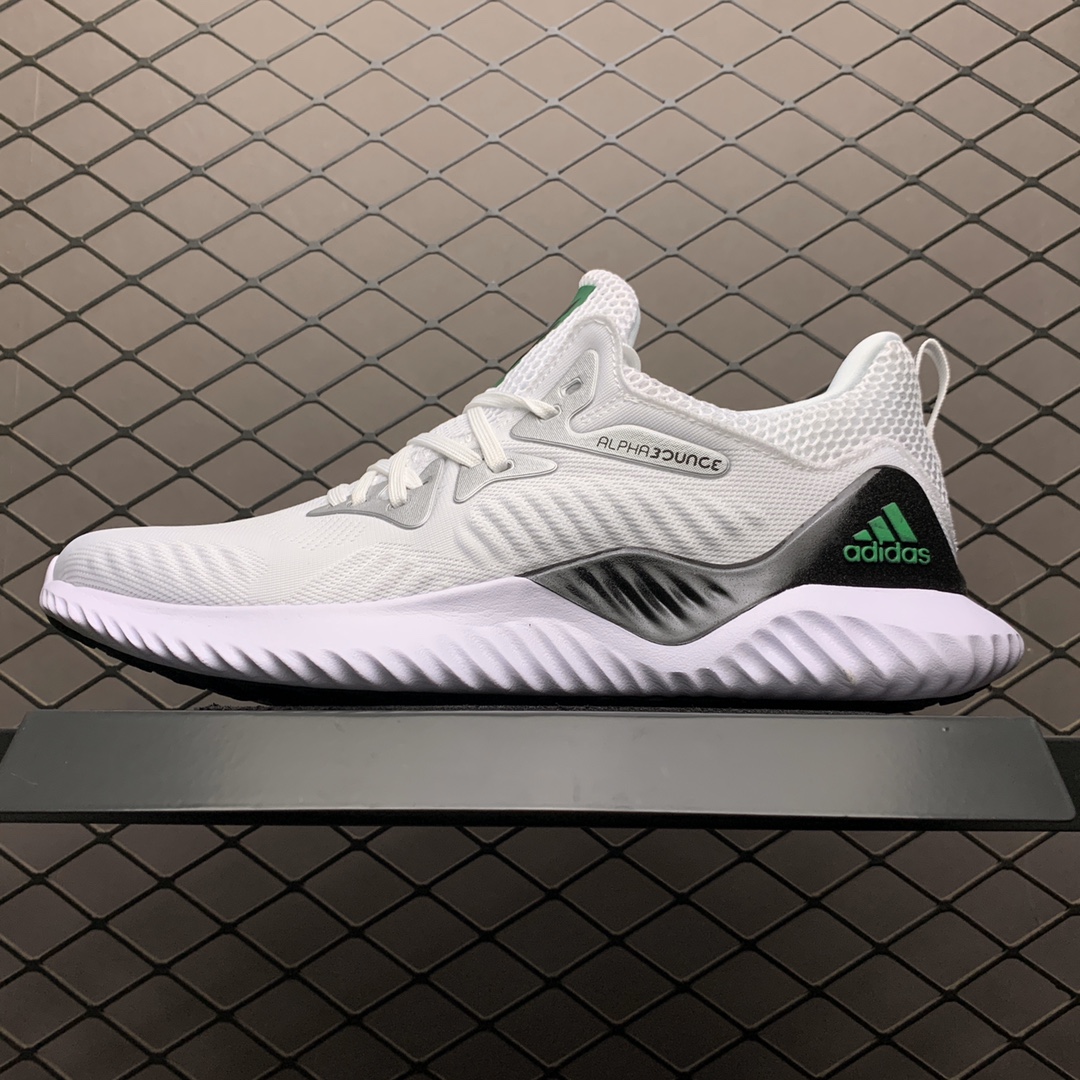 190 阿迪达斯 AlphaBounce Beyond m 阿尔法网面跑步鞋 B89090 工厂直销