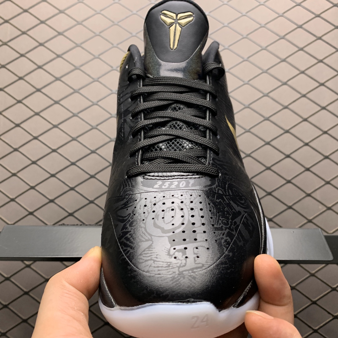 300 纯原版本 Nike Zoom Kobe 5 科比5代 殿堂级情怀配色 黑金大舞台”BIG STAGE” 386429-008 男子实战篮球鞋