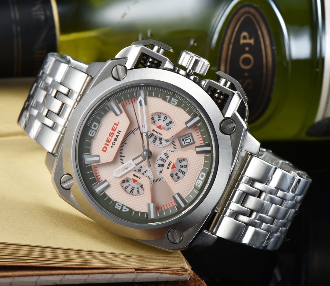 “DIESEL Men’s Quest Style Watch with Swiss Quartz Core and Titanium Mirrors” - 图片 1