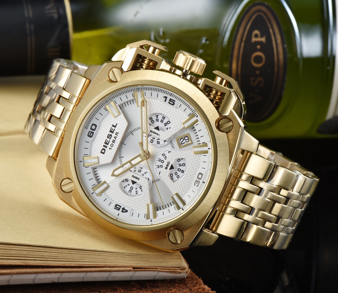 “DIESEL Men’s Quest Style Watch with Swiss Quartz Core and Titanium Mirrors” - 图片 6