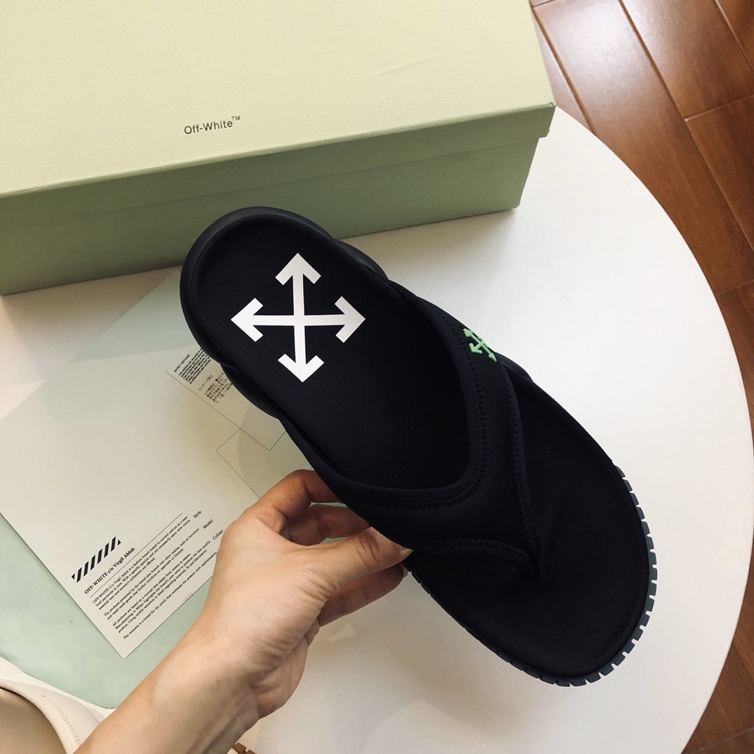 新款offwhite拖鞋高街男神必备