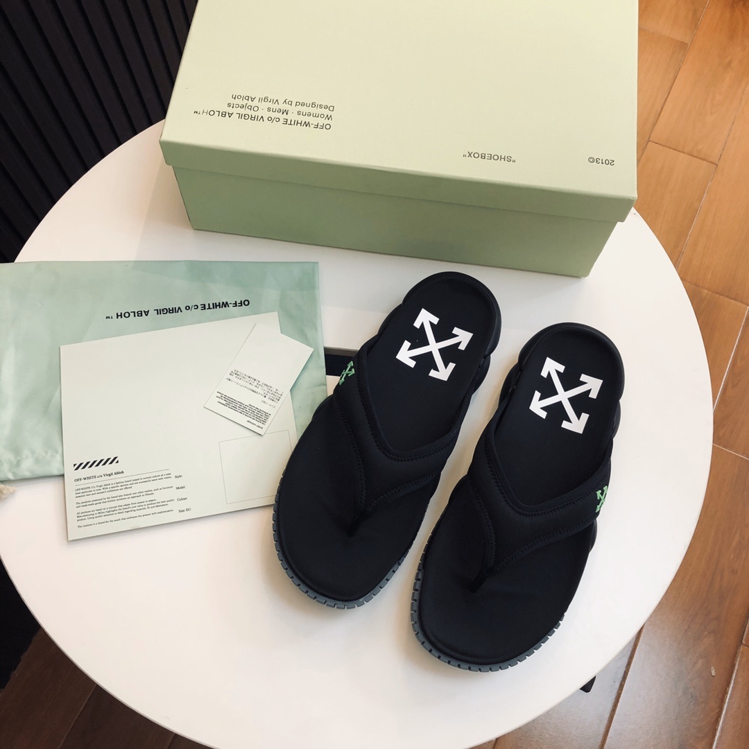 新款offwhite拖鞋高街男神必备