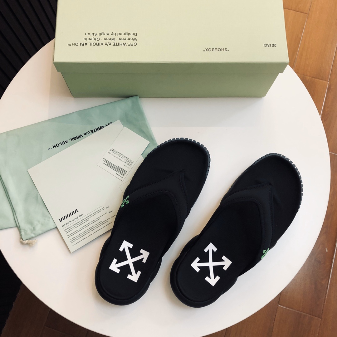 新款offwhite拖鞋高街男神必备