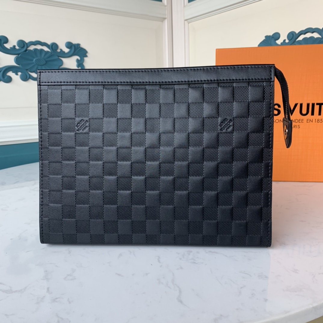 61692) 41696 Embossed POCHETTE VOYAGE Medium Pouch - Bag