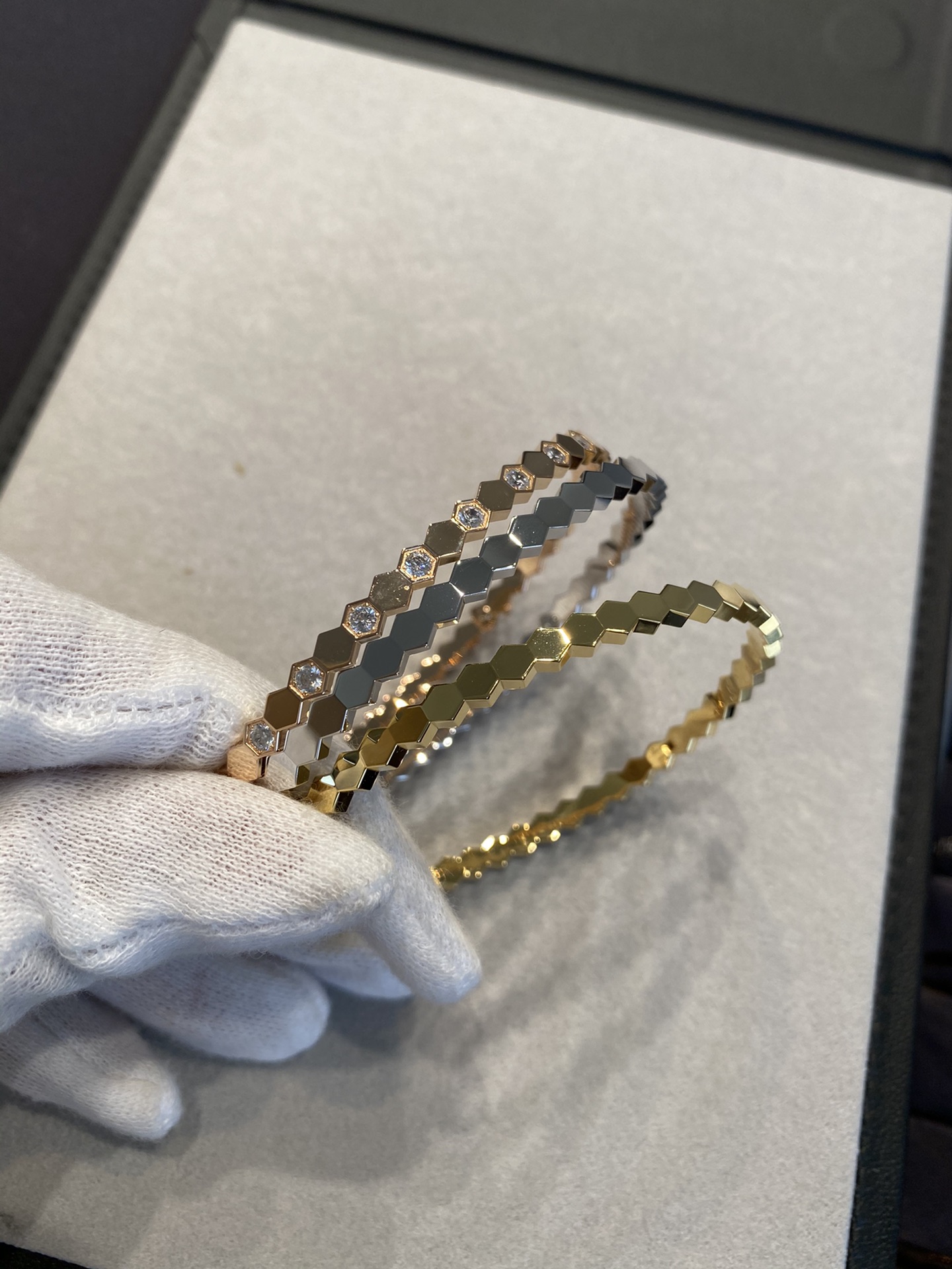 NO:635490,Honeycomb bracelet, 16.5 inches, 88380,, bracelet, Cartier high-end jewelry19860909蜂巢手镯,16.5手寸,88380,,bracelet,卡迪亚高端饰品,Jewelry