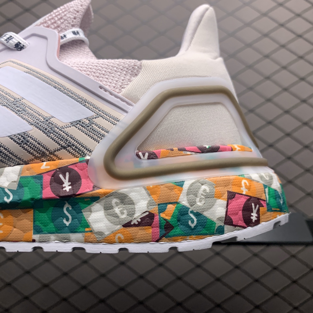 230 新版本 Adidas 阿迪达斯 Ultra Boost 20 超弹力爆米花中底休闲跑步鞋 FX8890
