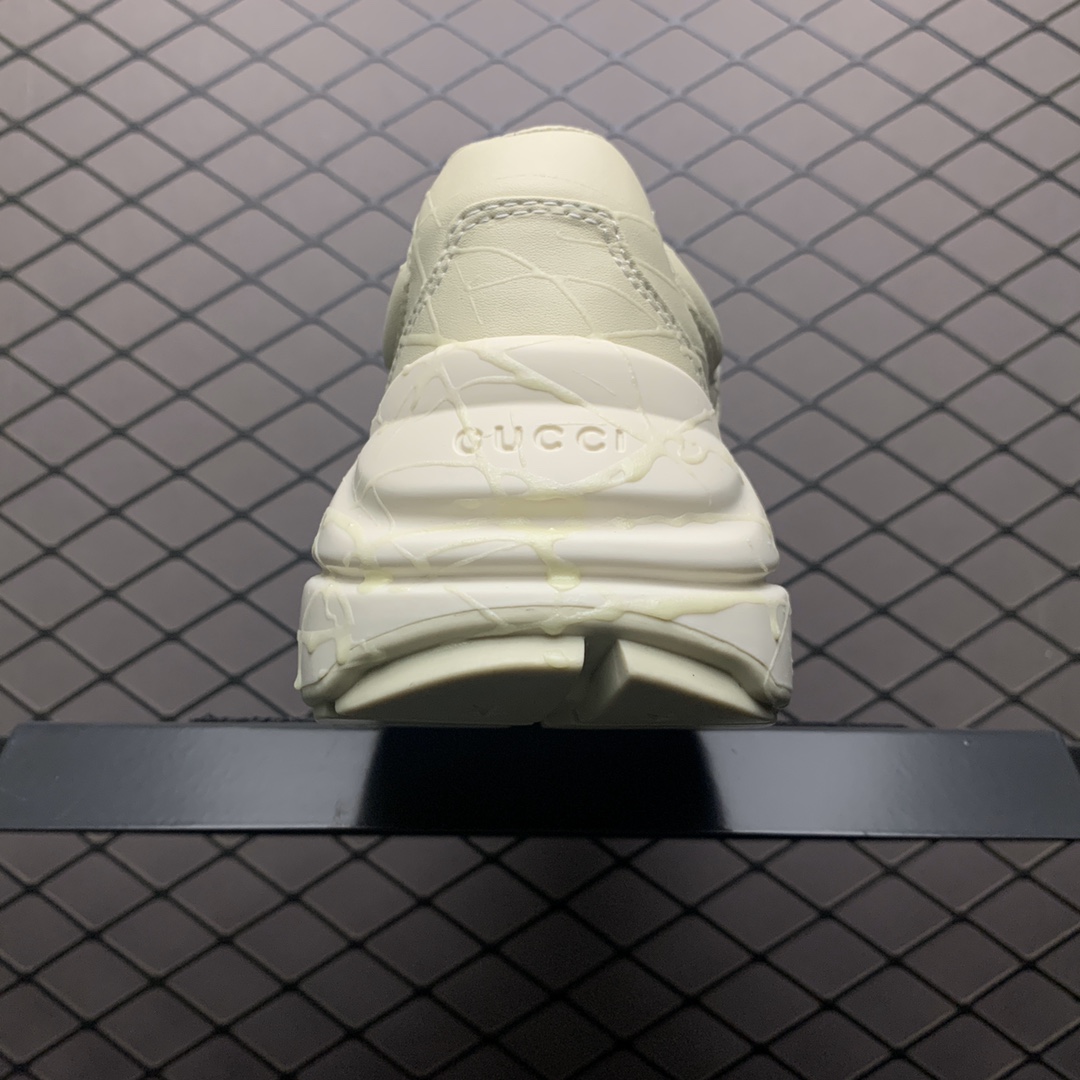 310 Gucci 古驰 Rhyton Vintage Trainer Sneaker 做旧皮革角状复古慢跑鞋