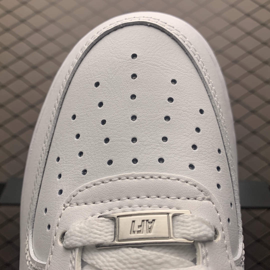 290 纯原版本 Nike Air Force 1 '07 AN20 空军一号 全白低帮休闲运动板鞋 CJ0952-100