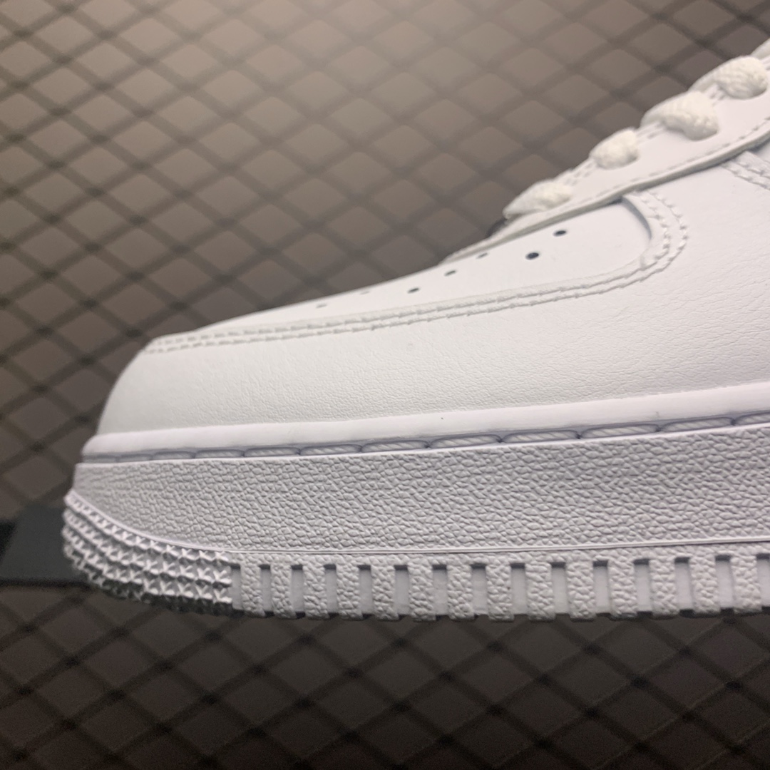 290 纯原版本 Nike Air Force 1 '07 AN20 空军一号 全白低帮休闲运动板鞋 CJ0952-100