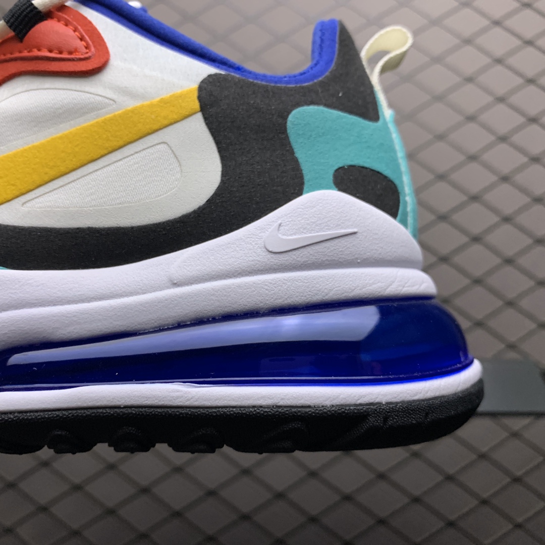 130  Nike Max 270 React 混合科技 半掌气垫跑步鞋 AO4971-002