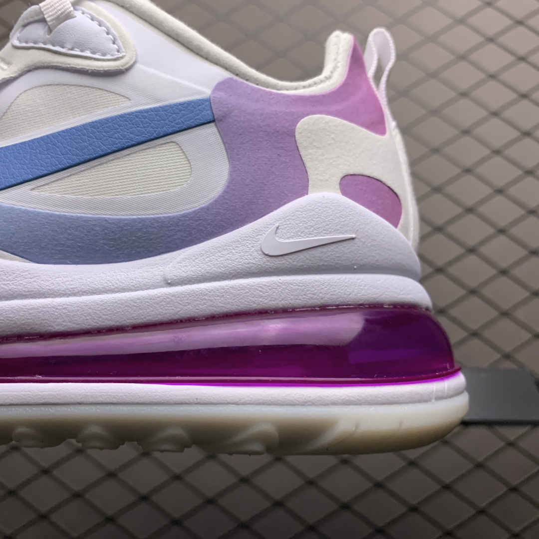 130  Nike Max 270 React 混合科技 半掌气垫跑步鞋 AT6174-102