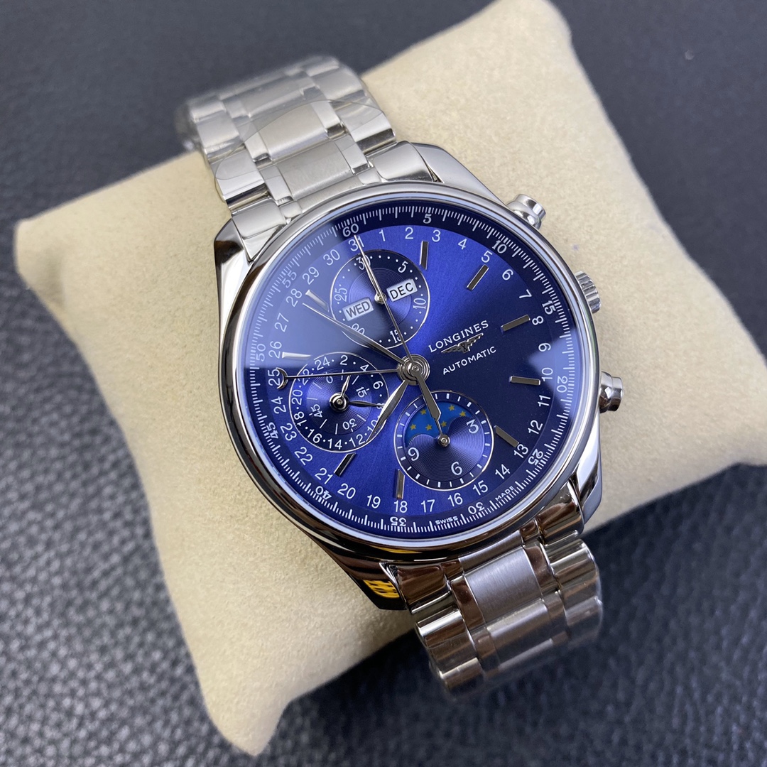 [LONGINES Watches]YL Factory Longines Famous Craftsman Series Moon Phase Chron