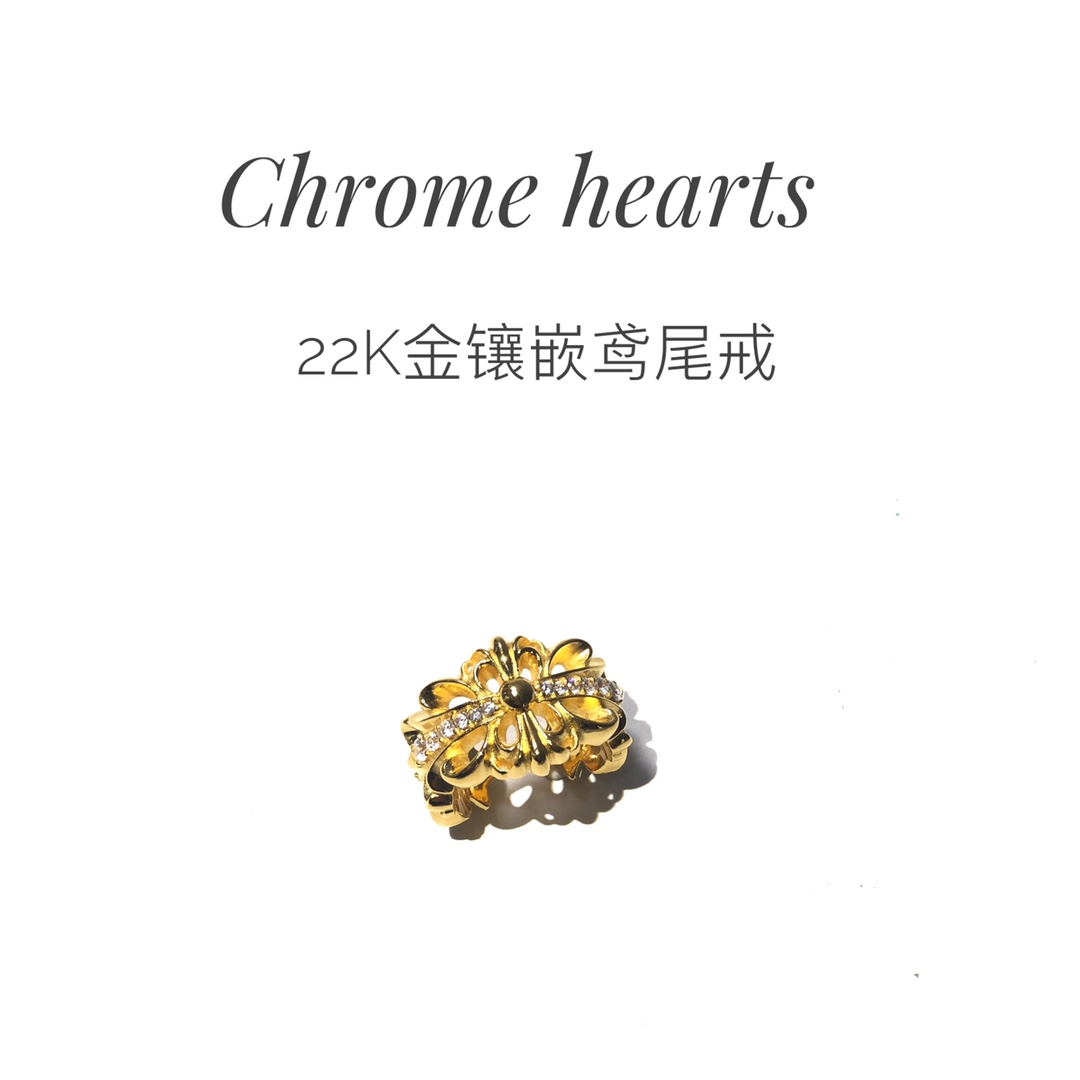 NO:106857,Chrome hearts 22k iris stone inlaid ring 22k gold plated multi-layer vacuum plating, consistent details and matching version, extremely cost-effective, customizable real gold and diamonds, jewelry quality, chrome hearts, ring19860909Chrome hearts 22k鸢尾花镶石戒指 镀22k金 多层真空电镀 细节版型一致对版 性价比极高 可定制真金真钻,饰品精品,chrome hearts,ring,Jewelry
