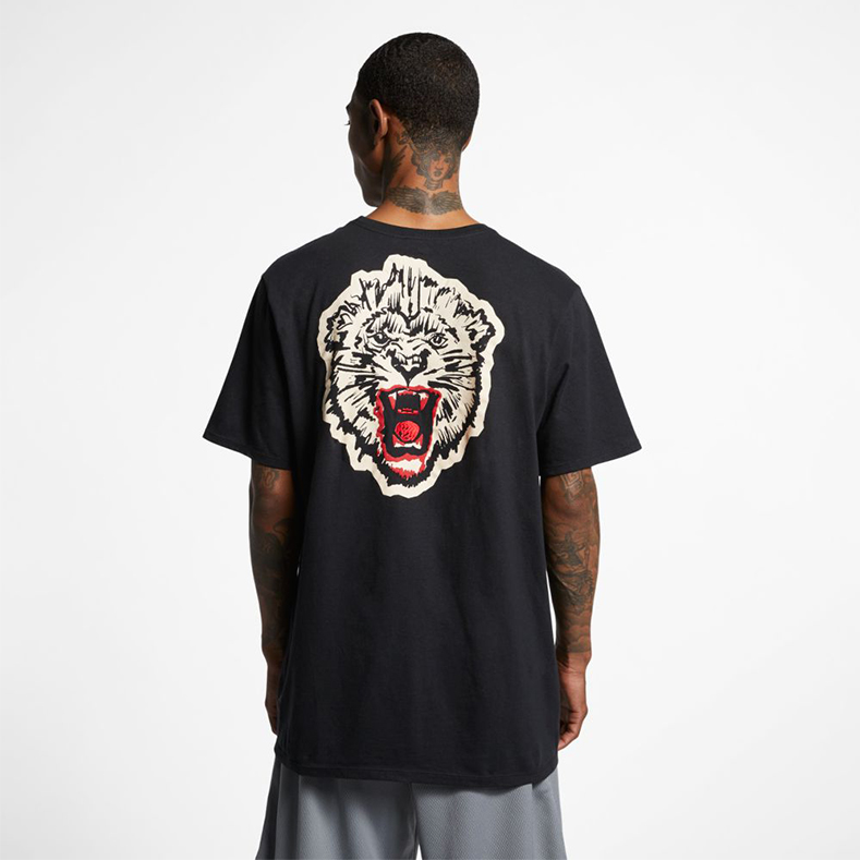 新款p40!耐克刺绣 3d发泡印花nike x atoms 联名老虎头 詹姆斯篮球