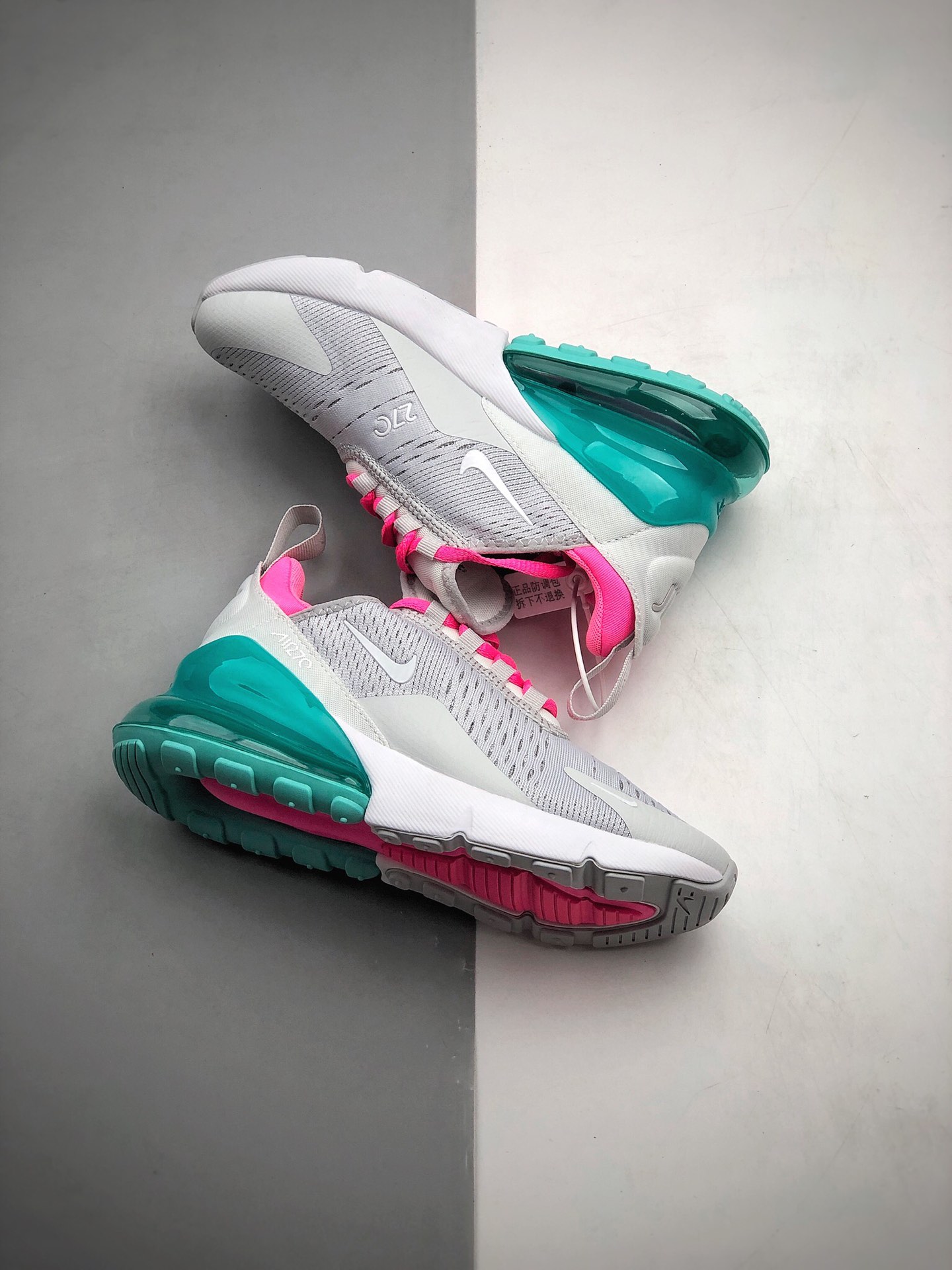 210 Nike Air Max 270 Pure Platinum Pink   货号：AH6789-065