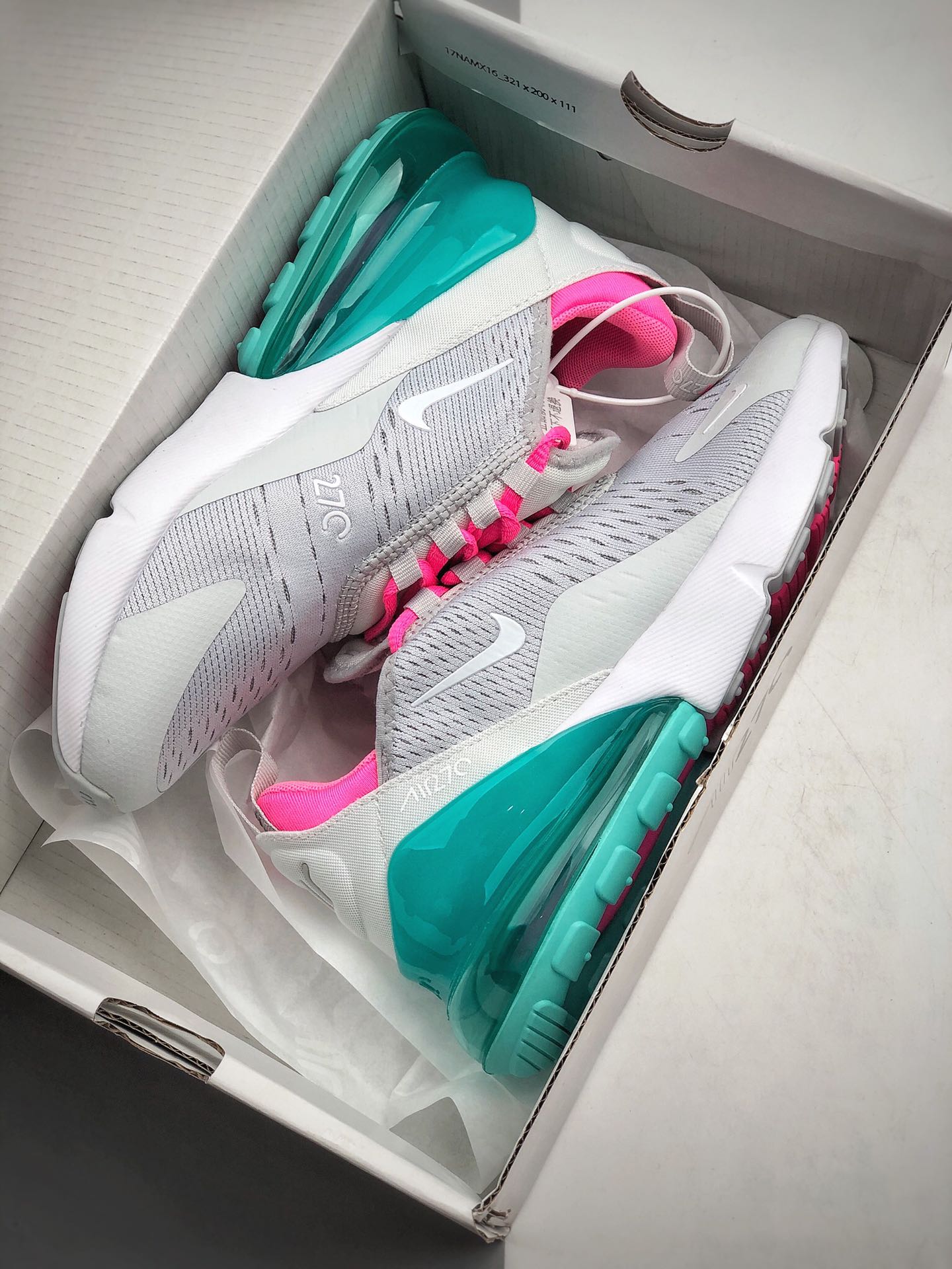 210 Nike Air Max 270 Pure Platinum Pink   货号：AH6789-065