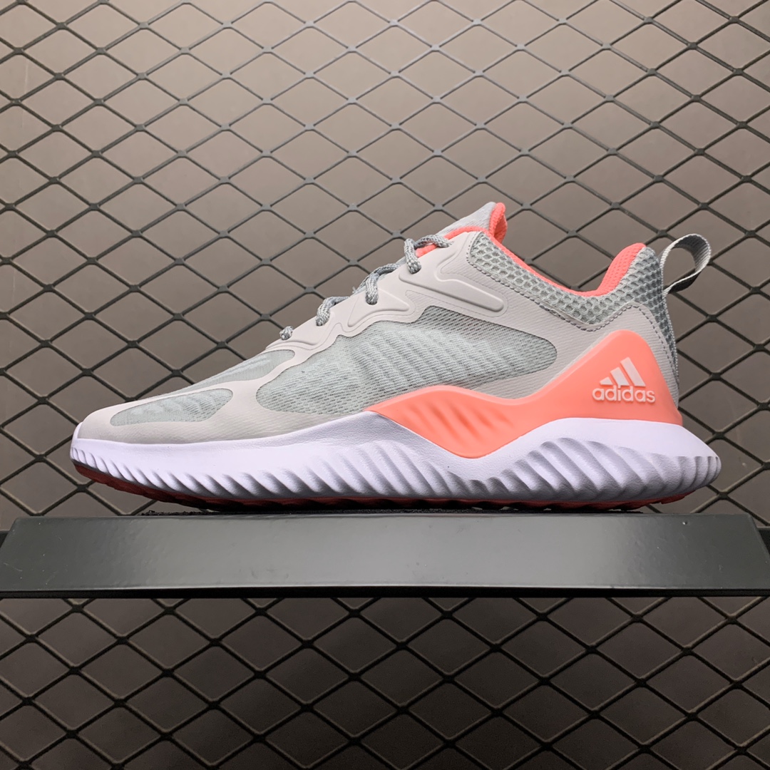 160 Adidas 阿迪达斯 AlphaBounce  Beyond m 阿尔法 网纱透气休闲跑步鞋 B43618