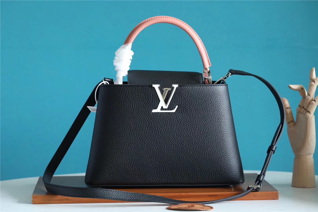 Louis Vuitton LV Capucines Bags Handbags Black Blue Pink White Taurillon M42259