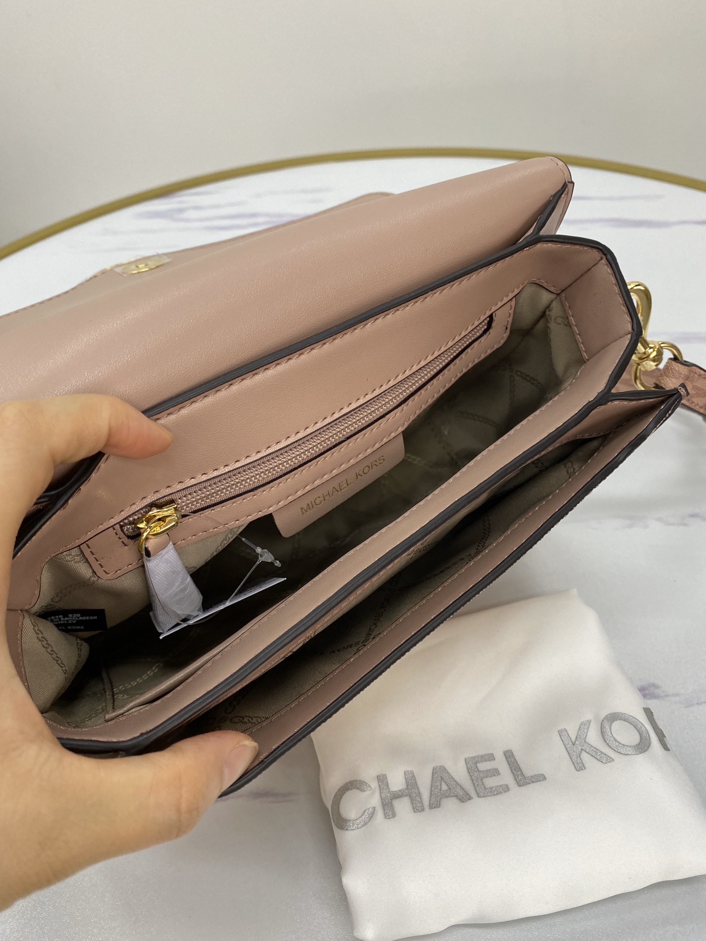 Michael Kors ～mk Jessie 女士单肩包，2020最新拼色老花酒神包