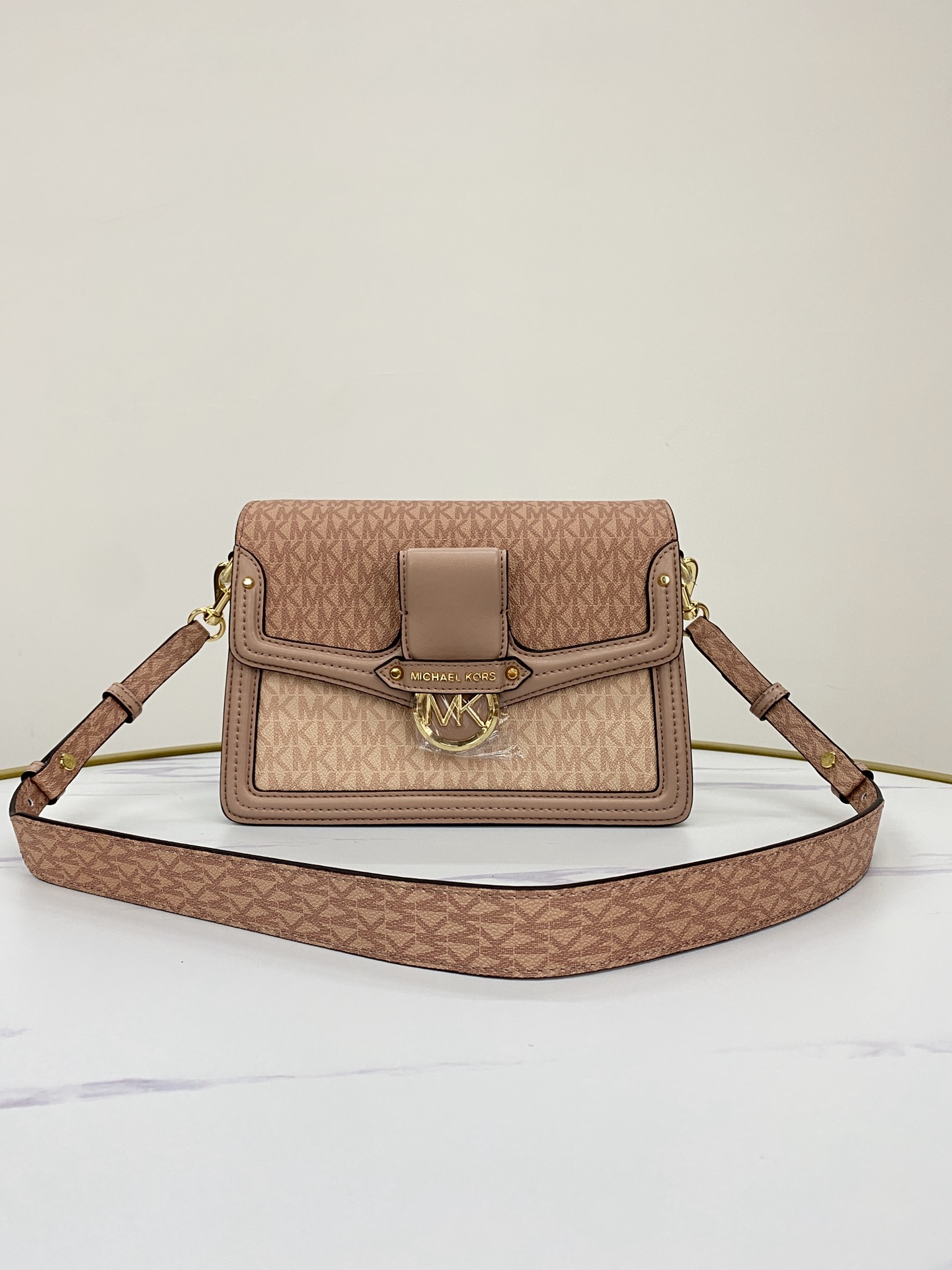 Michael Kors ～mk Jessie 女士单肩包，2020最新拼色老花酒神包
