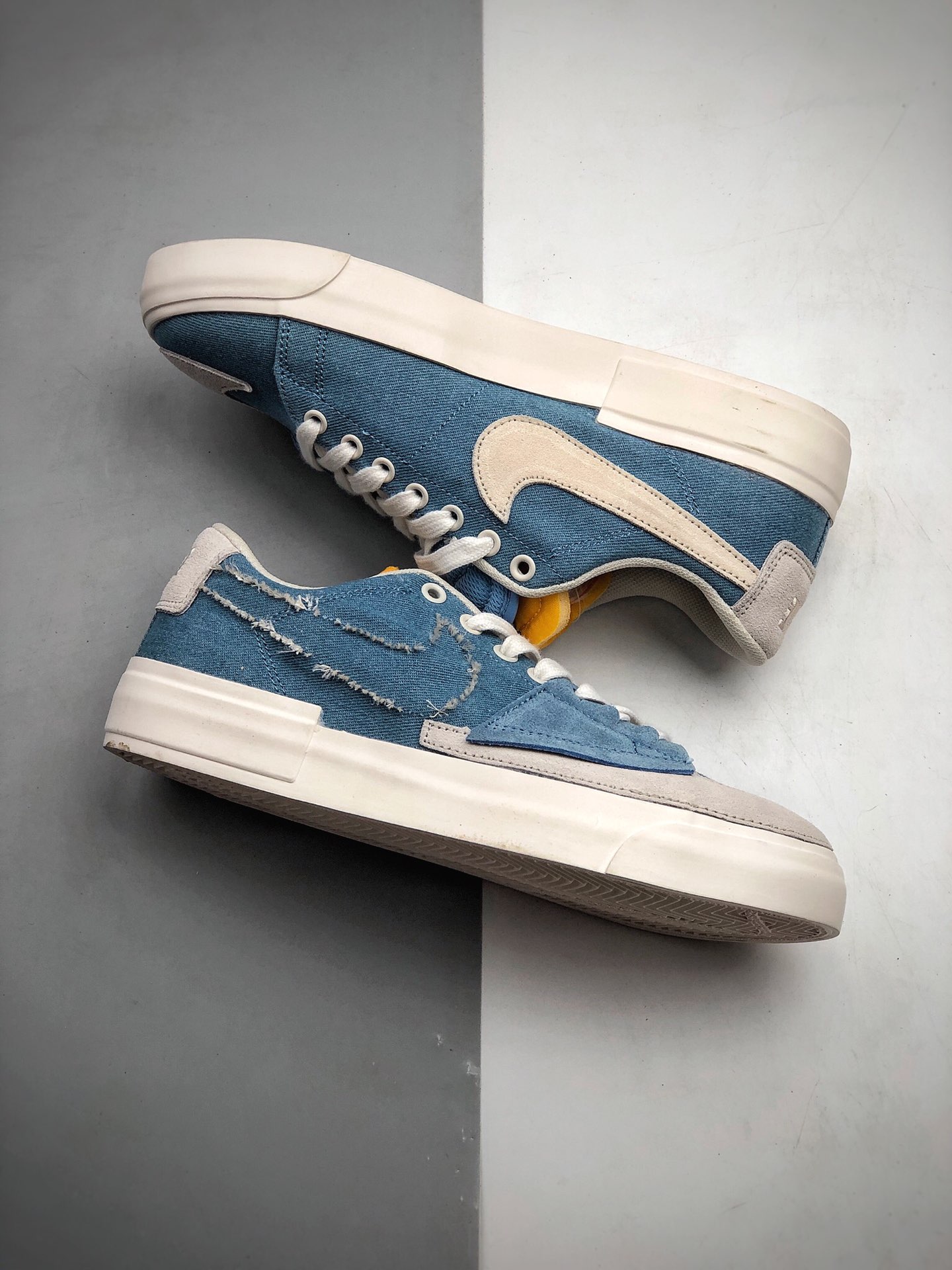 250  Nike SB zoom Blaze Edge“雾霾蓝勾拆线勾” ”hack pack”解构补丁开拓者货号：CL3833-410