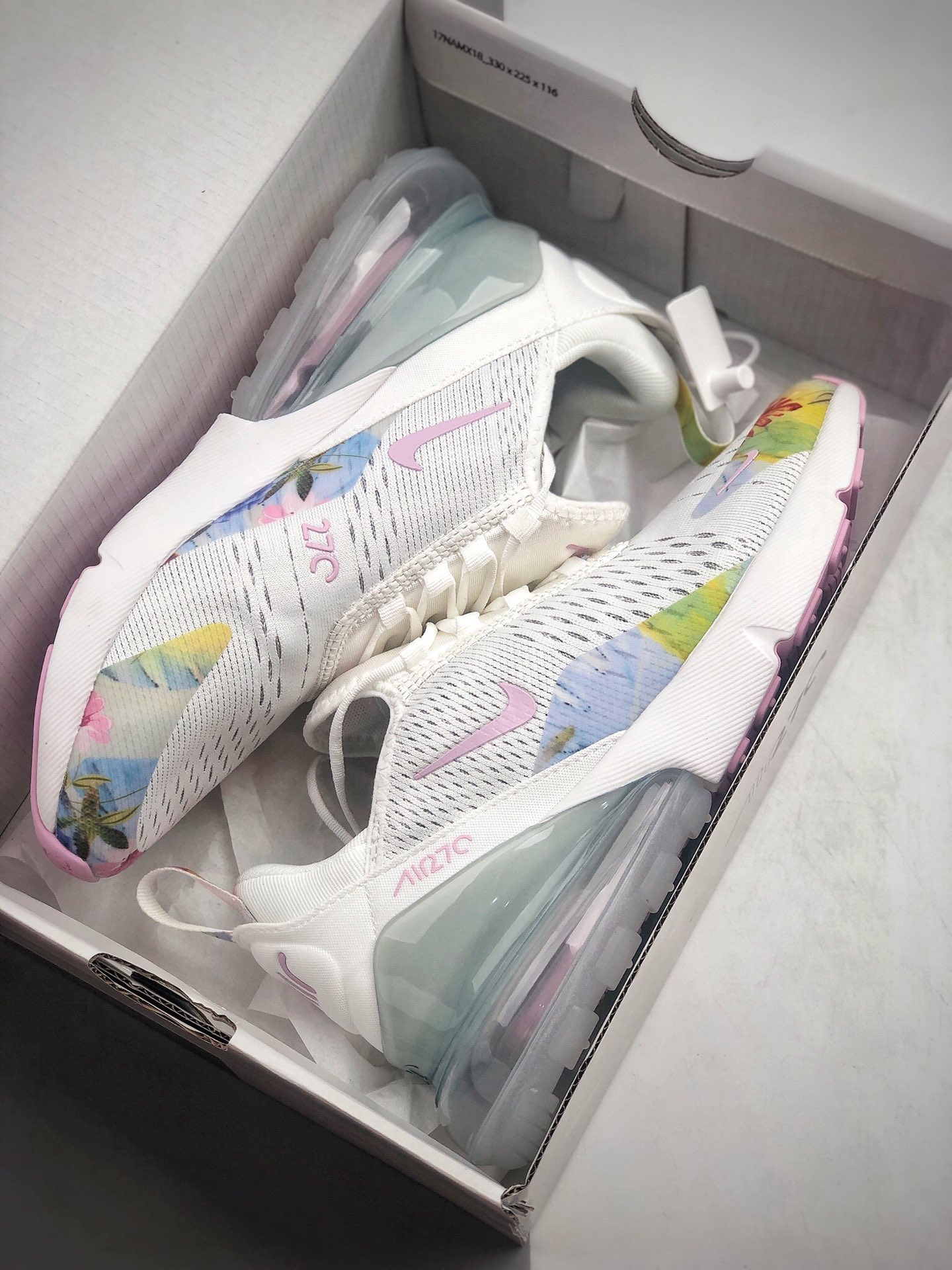 210 公司级Nike Max 270 网面透气半掌气垫跑步鞋  货号：AT6819-100