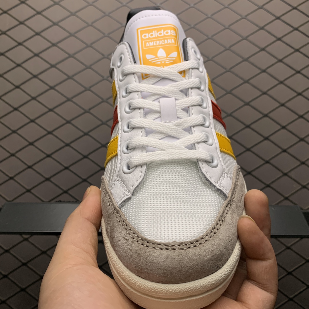 150 Adidas 阿迪达斯 Americana Low 布面低帮休闲板鞋 EF2510