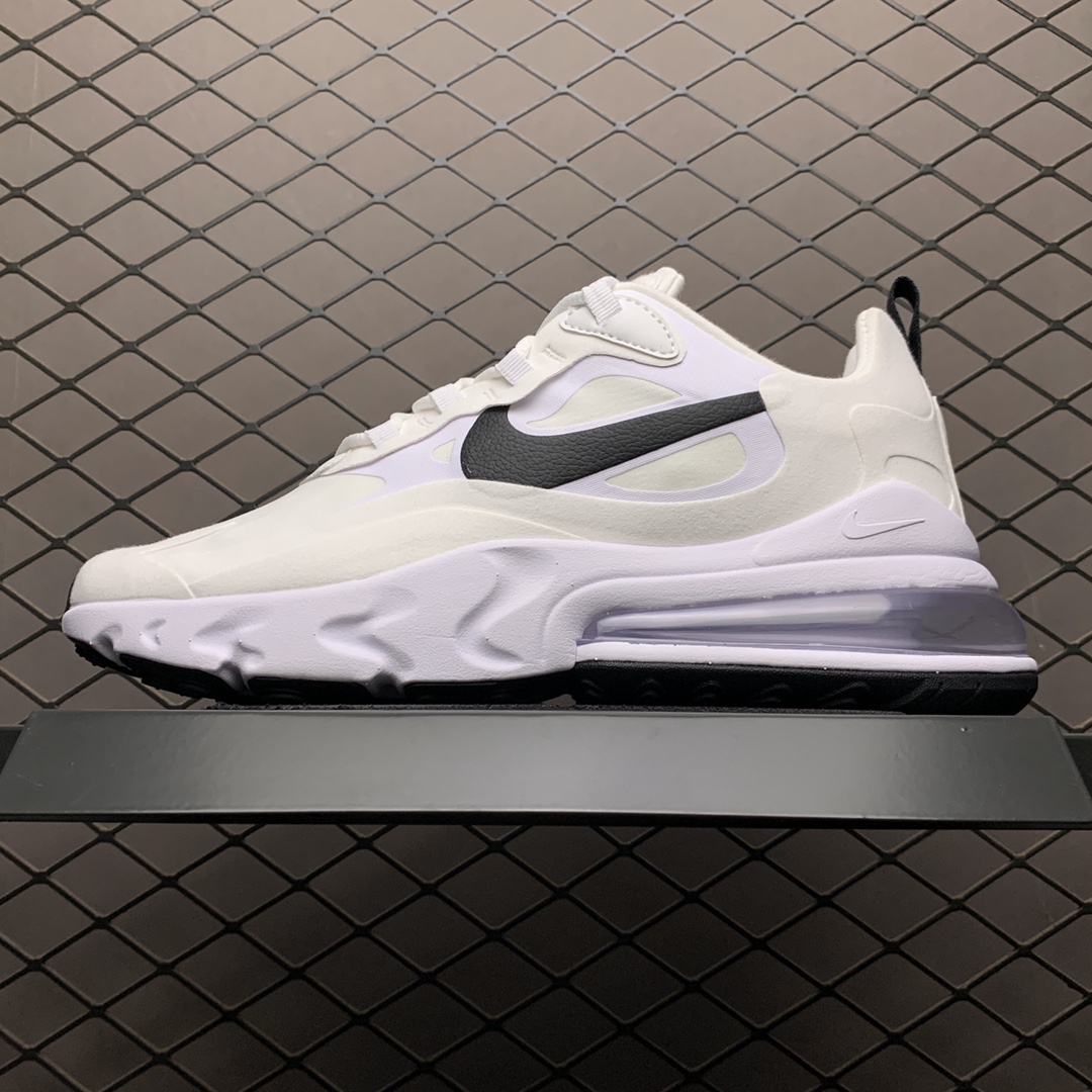 190 Nike Max 270 React 混合科技 半掌气垫跑步鞋 CI3899-101 公司级