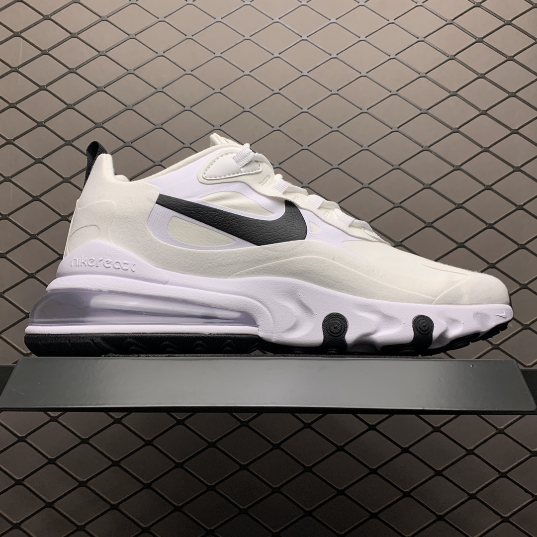 190 Nike Max 270 React 混合科技 半掌气垫跑步鞋 CI3899-101 公司级