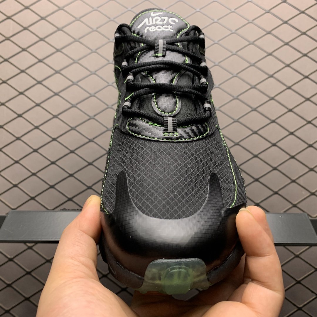190 Nike Max 270 React 混合科技 半掌气垫跑步鞋 CQ6549-001