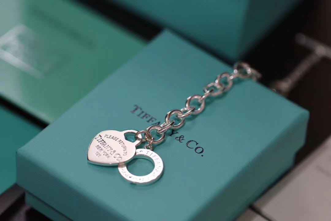 Tiffany & Co. Tiffany&Co. Heart Tag吊饰针扣粗手链