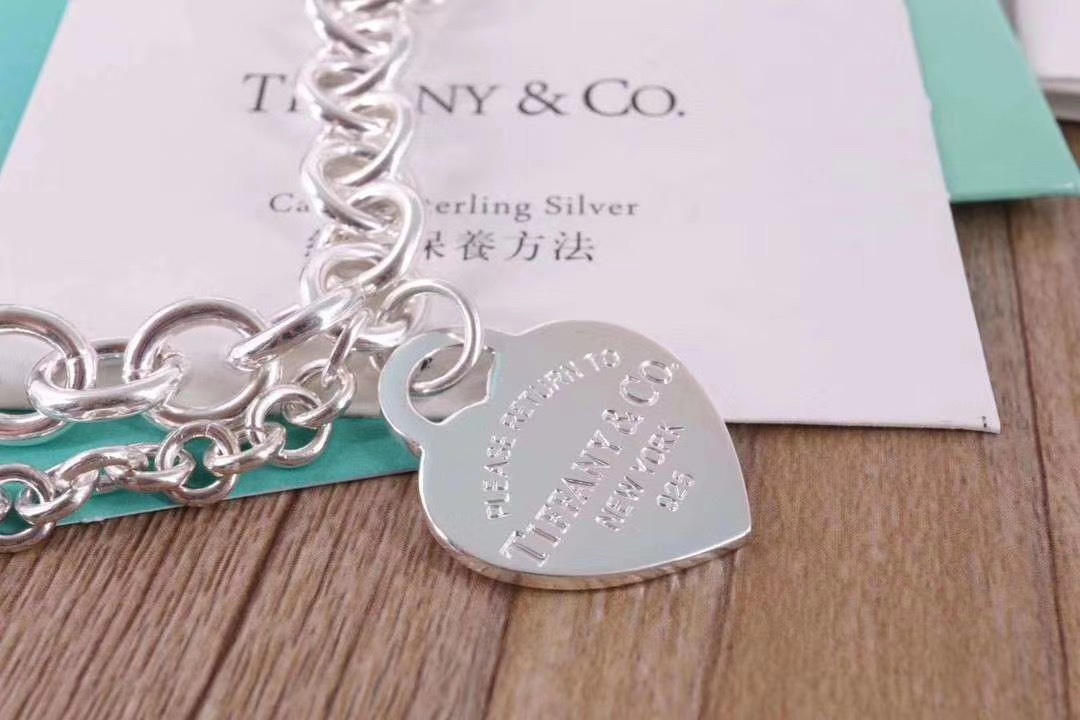 Tiffany & Co. Tiffany&Co. 纯银 龙虾扣双层粗手链