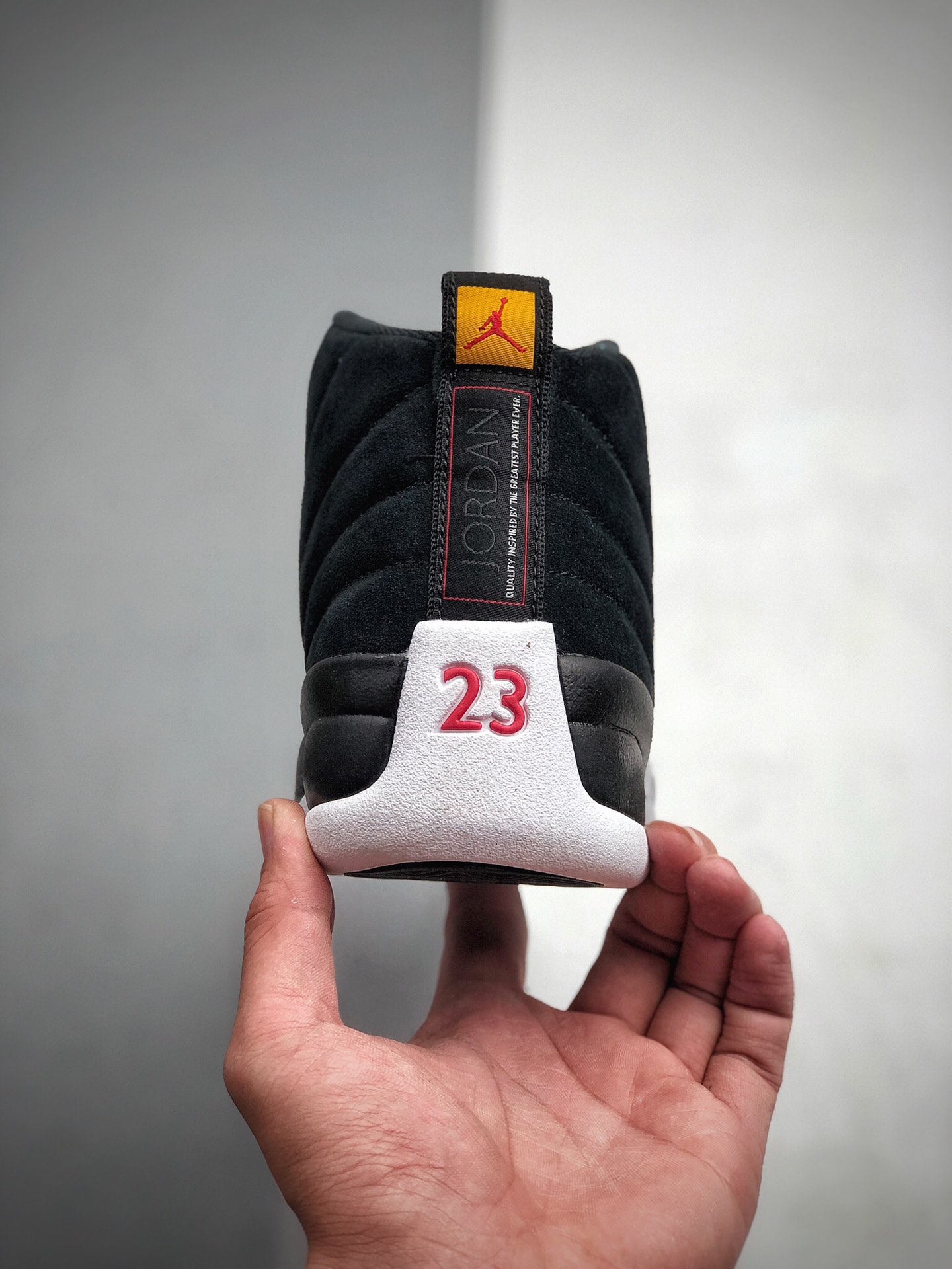 特价260 纯原版本 乔丹12 Air Jordan 12 Reverse Taxi AJ12乔12 出租车黑金扣 反转   货号：130690-017