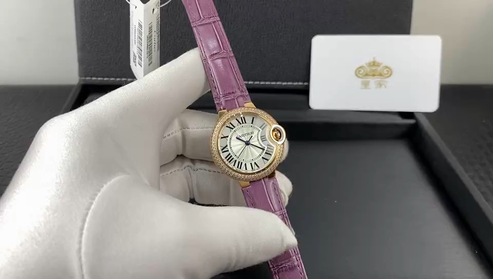 Cartier 皇家 卡地亚蓝气球系列女款镶钻腕表视频欣赏